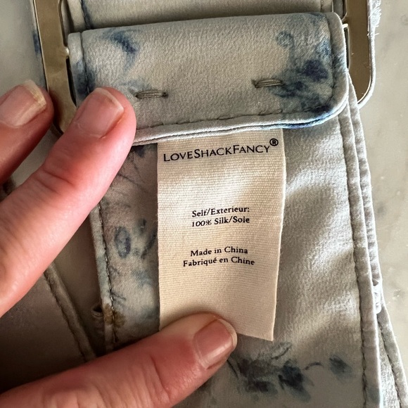 Loveshackfancy blue floral belt - Picture 6 of 7